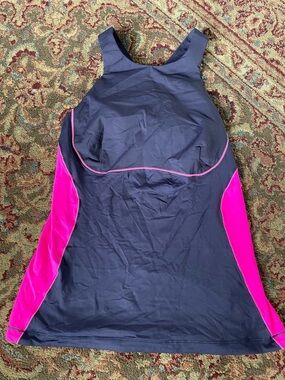 lululemon athletica Navy and Hot Pink Tank Top